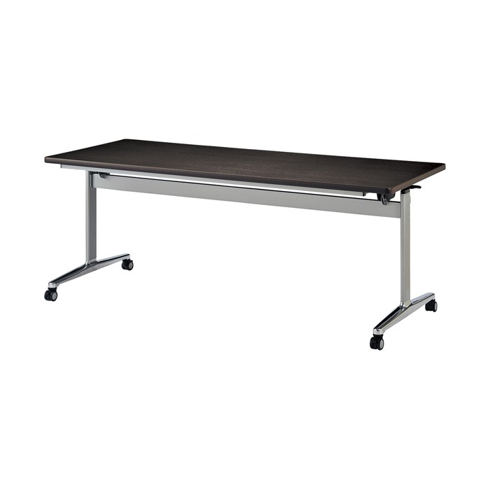 スタッキングテーブル E-THD-1875K 幅1800x奥行750x高さ720mm 角型 会議用テーブル 折りたたみ キャスター付き 長机 会議テーブル 折り畳み ミーティングテーブル おしゃれ 折りたたみテーブル セミナーテーブル 会議室 テーブル