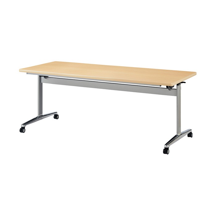 スタッキングテーブル E-THD-1875K 幅1800x奥行750x高さ720mm 角型 会議用テーブル 折りたたみ キャスター付き 長机 会議テーブル 折り畳み ミーティングテーブル おしゃれ 折りたたみテーブル セミナーテーブル 会議室 テーブル
