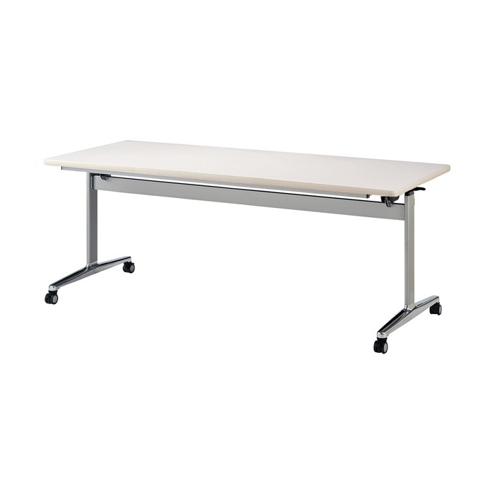 スタッキングテーブル E-THD-1875K 幅1800x奥行750x高さ720mm 角型 会議用テーブル 折りたたみ キャスター付き 長机 会議テーブル 折り畳み ミーティングテーブル おしゃれ 折りたたみテーブル セミナーテーブル 会議室 テーブル