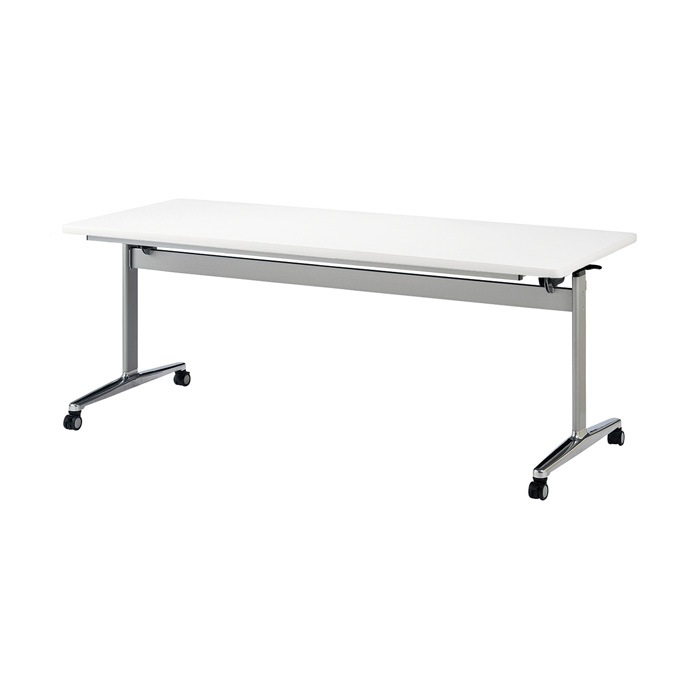 スタッキングテーブル E-THD-1875K 幅1800x奥行750x高さ720mm 角型 会議用テーブル 折りたたみ キャスター付き 長机 会議テーブル 折り畳み ミーティングテーブル おしゃれ 折りたたみテーブル セミナーテーブル 会議室 テーブル