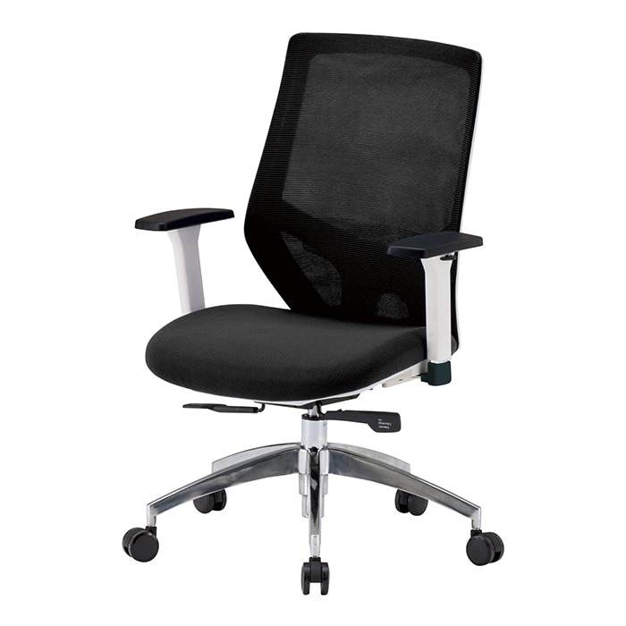 事務椅子 FCM-11-FCM-11AT 幅622x奥行640x高さ960~1060mm 座面高435~535mm 肘付 オフィスチェア デスクチェア 高性能チェア TOKIO 藤沢工業