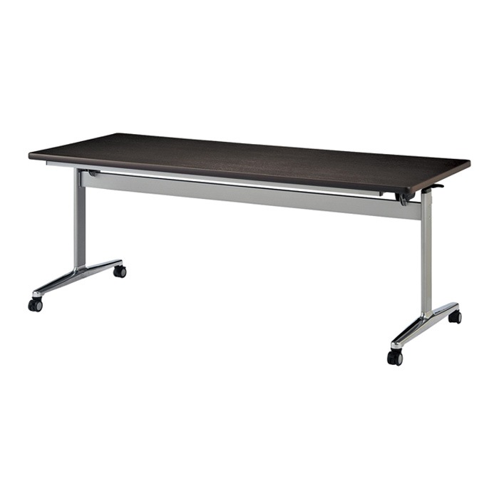 スタッキングテーブル E-THD-2190K 幅2100x奥行900x高さ720mm 角型 会議用テーブル 折りたたみ キャスター付き 長机 会議テーブル 折り畳み ミーティングテーブル おしゃれ 折りたたみテーブル セミナーテーブル 会議室 テーブル