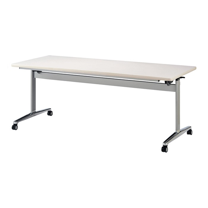 スタッキングテーブル E-THD-2190K 幅2100x奥行900x高さ720mm 角型 会議用テーブル 折りたたみ キャスター付き 長机 会議テーブル 折り畳み ミーティングテーブル おしゃれ 折りたたみテーブル セミナーテーブル 会議室 テーブル