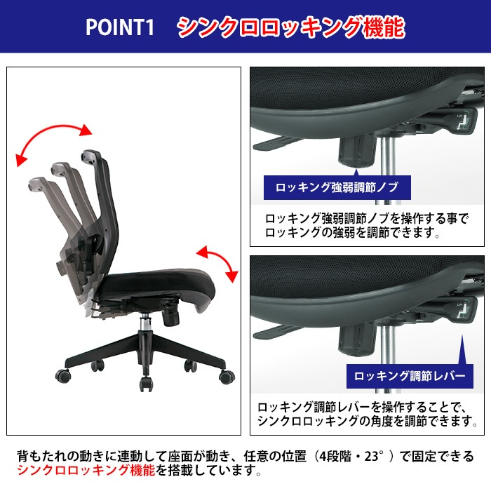 事務椅子 FCM-5 幅650x奥行623x高さ940～1010mm 座面高430～500mm オフィスチェア デスクチェア 事務所 事務室 会社 企業
