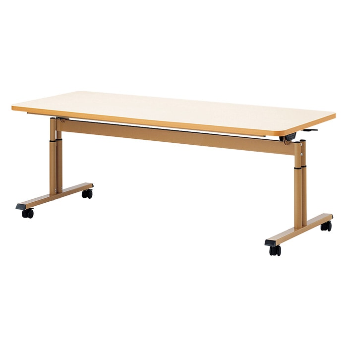 折りたたみテーブル 机 YZ-1875 生興 折りたたみ式6人用食堂テーブル ブラックフレームの通販