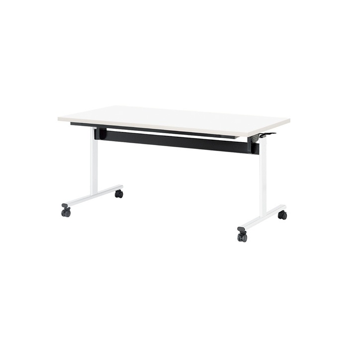 スタッキングテーブル E-TOV-1275K 幅1200x奥行750x高さ720mm 角型 会議用テーブル 折りたたみ キャスター付き 長机 会議テーブル 折り畳み ミーティングテーブル おしゃれ 折りたたみテーブル セミナーテーブル 会議室 テーブル