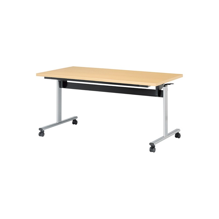 スタッキングテーブル E-TOV-1275K 幅1200x奥行750x高さ720mm 角型 会議用テーブル 折りたたみ キャスター付き 長机 会議テーブル 折り畳み ミーティングテーブル おしゃれ 折りたたみテーブル セミナーテーブル 会議室 テーブル