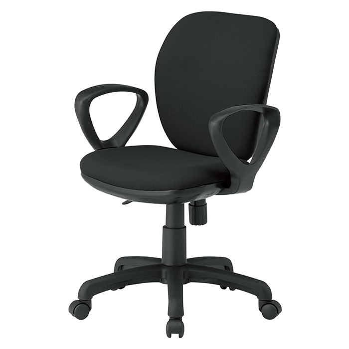事務椅子 FST-77A 幅580x奥行620x高さ830～920mm 座面高425～515mm 布 A肘付 ミドルバックタイプ オフィスチェア デスクチェア 高性能チェア 体圧分布 TOKIO 藤沢工業