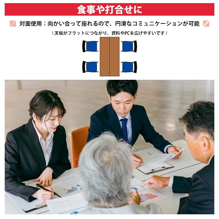 会議用テーブル 折りたたみ 軽量 長机 E-AT-1845S 幅1800x奥行450x高さ700mm ソフトエッジ巻 棚付 角型 長テーブル 会議テーブル 折り畳み 折畳 軽量 会社 店舗 会議室 公民館 自治会 町内会 集会所 学童 学校 神社 お寺 日本製 オーダーメイド サイズオーダー 特注サイズ