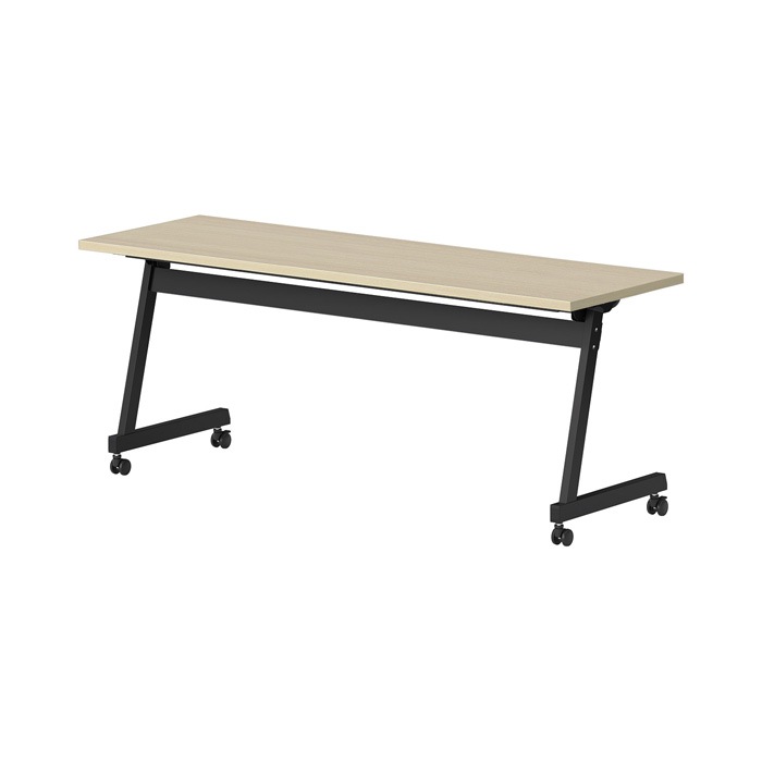 スタッキングテーブル E-LBZ-1845 幅1800x奥行450x高さ720mm パネルなし 会議机 長テーブル 長机 折りたたみ キャスター付き 会議用テーブル フォールディングテーブル 会議室 ミーティングテーブル