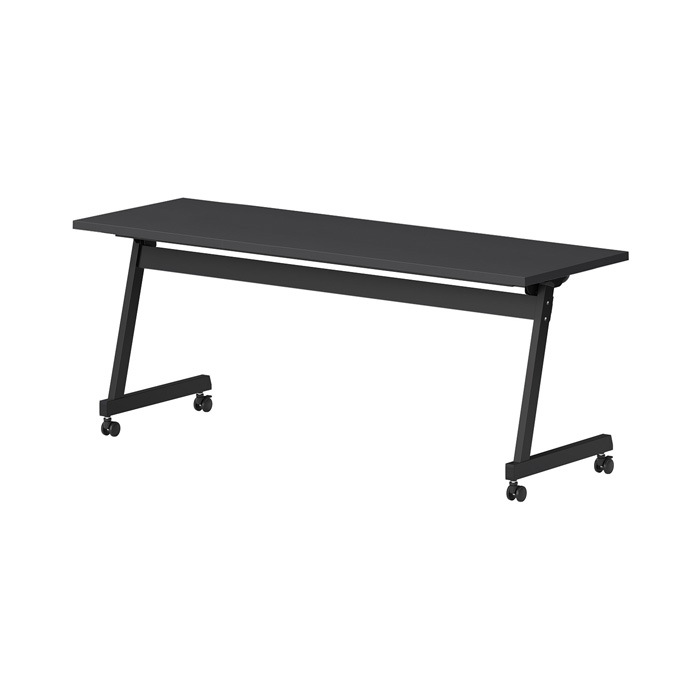 スタッキングテーブル E-LBZ-1845 幅1800x奥行450x高さ720mm パネルなし 会議机 長テーブル 長机 折りたたみ キャスター付き 会議用テーブル フォールディングテーブル 会議室 ミーティングテーブル