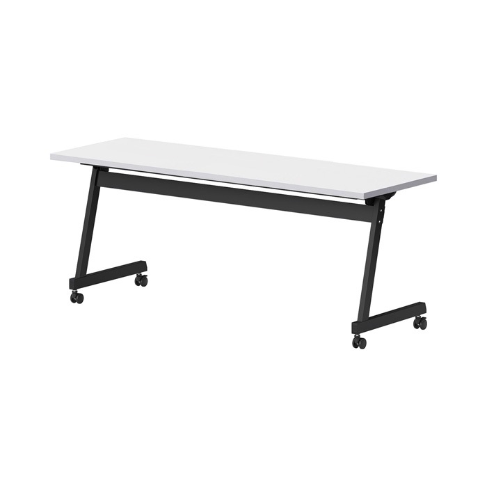 スタッキングテーブル E-LBZ-1845 幅1800x奥行450x高さ720mm パネルなし 会議机 長テーブル 長机 折りたたみ キャスター付き 会議用テーブル フォールディングテーブル 会議室 ミーティングテーブル