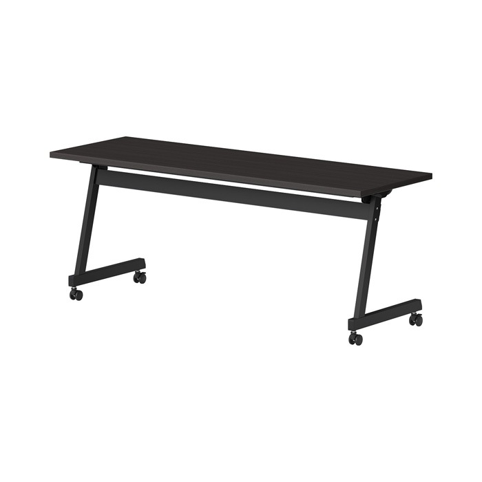 スタッキングテーブル E-LBZ-1845 幅1800x奥行450x高さ720mm パネルなし 会議机 長テーブル 長机 折りたたみ キャスター付き 会議用テーブル フォールディングテーブル 会議室 ミーティングテーブル