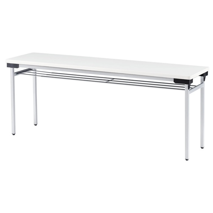 長机 折りたたみ 軽量 TFAW-1545 幅1500x奥行450xH700mm アルミ脚 棚付 会議用テーブル 折りたたみテーブル 長テーブル 集会所 公民館 学童 送料無料 会議用テーブル 折りたたみテーブル 棚付き 幅1500×奥行450