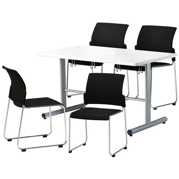 社員食堂用テーブルセット 椅子 4人用 会社 食堂テーブル E-HGS-1275