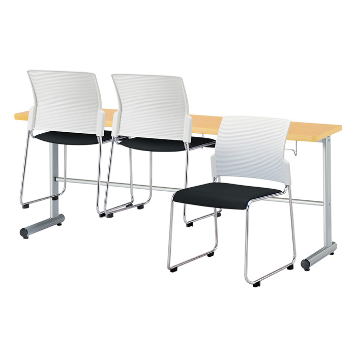 社員食堂用テーブル 椅子3脚セット 3人用｜E-HGS-1845 カウンター