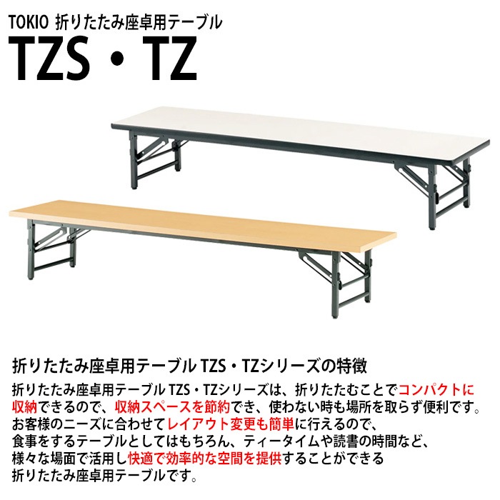 長机 折りたたみ 座卓 軽量 会議用テーブル ローテーブル TZ-1545 幅