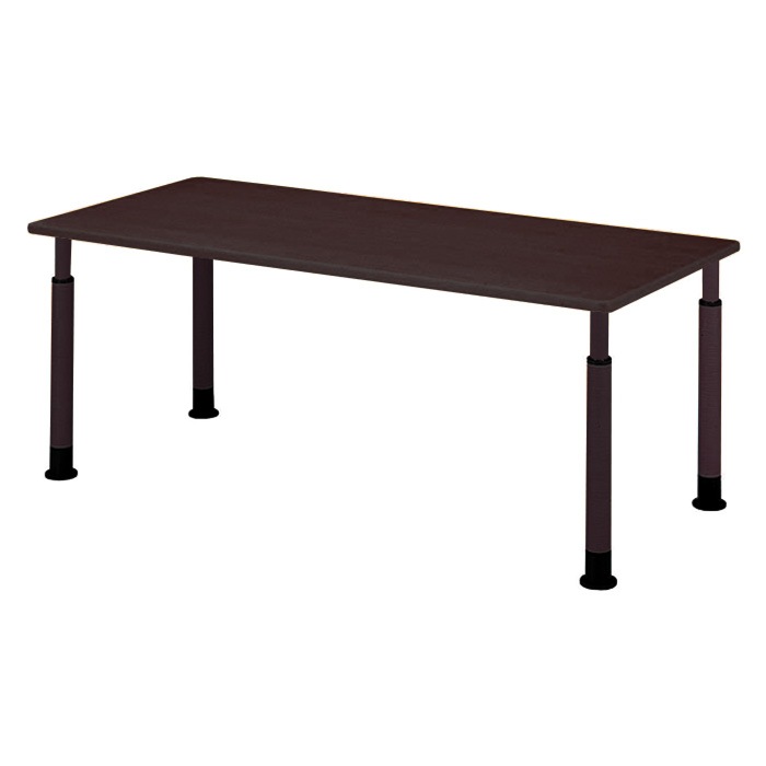 介護用テーブル 高さ調整 キャスター付き 介護テーブル 介護施設テーブル 昇降式 E-FPS-1890K 幅1800x奥行900x高さ600～800mm 角型 老人ホーム デイサービス グループホーム ソフトエッジテーブル 車椅子対応テーブル