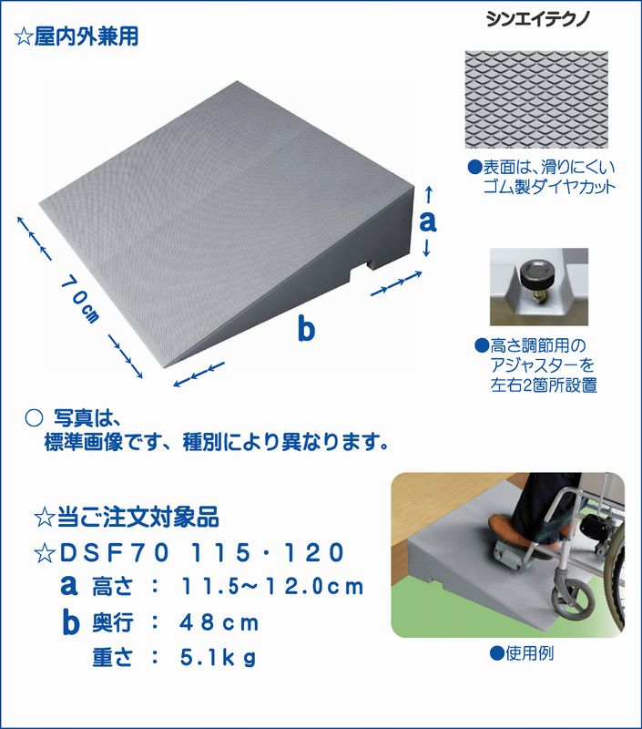 定価6万 ダイヤスロープ FRP DSF70-105 シンエイテクノ 高圧洗浄済