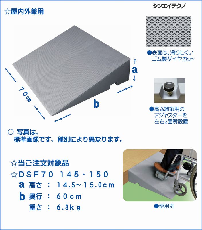 シンエイテクノ（株） ダイヤスロープ FRP DSF70 145