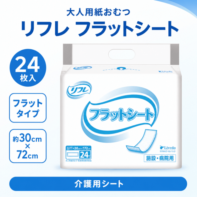 大人用紙おむつ リフレ フラットシート 24枚入 介護用シート フラット