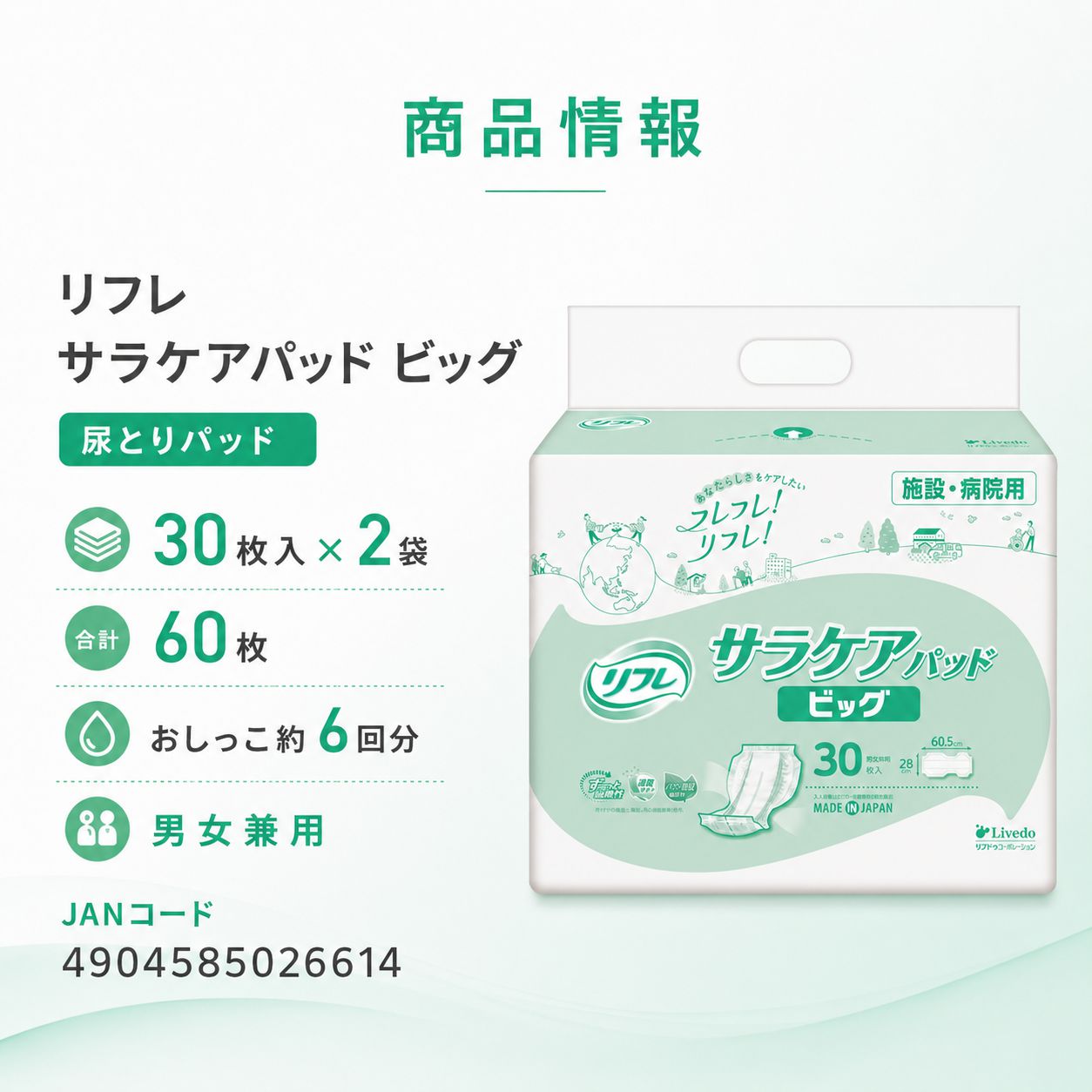 ����ѻ椪��� ��ե� ���饱���ѥå� �ӥå� 30������2�� 60�� ��6��ۼ� Ǣ�Ȥ�ѥå� �˽����� ����Ѥ���� ���� Ǣϳ�� Ǣ��� ��������