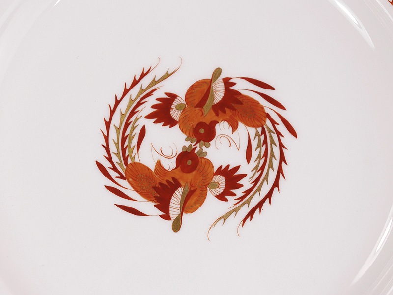 �ޥ����� �ץ졼�� 1957-1972 Meissen ��å��ɥ饴�� ��å� 25.3cm�ץ졼�� 5P