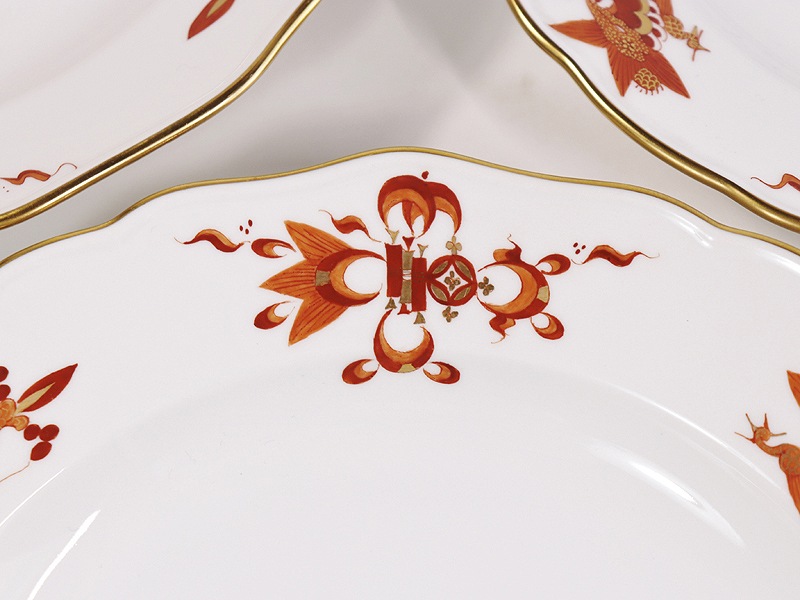 �ޥ����� �ץ졼�� 1957-1972 Meissen ��å��ɥ饴�� ��å� 25.3cm�ץ졼�� 5P