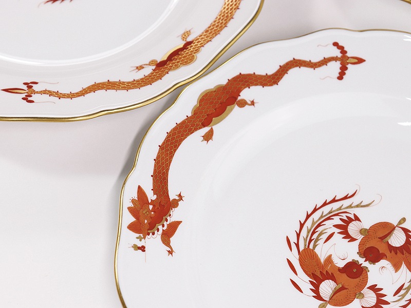 �ޥ����� �ץ졼�� 1957-1972 Meissen ��å��ɥ饴�� ��å� 25.3cm�ץ졼�� 5P