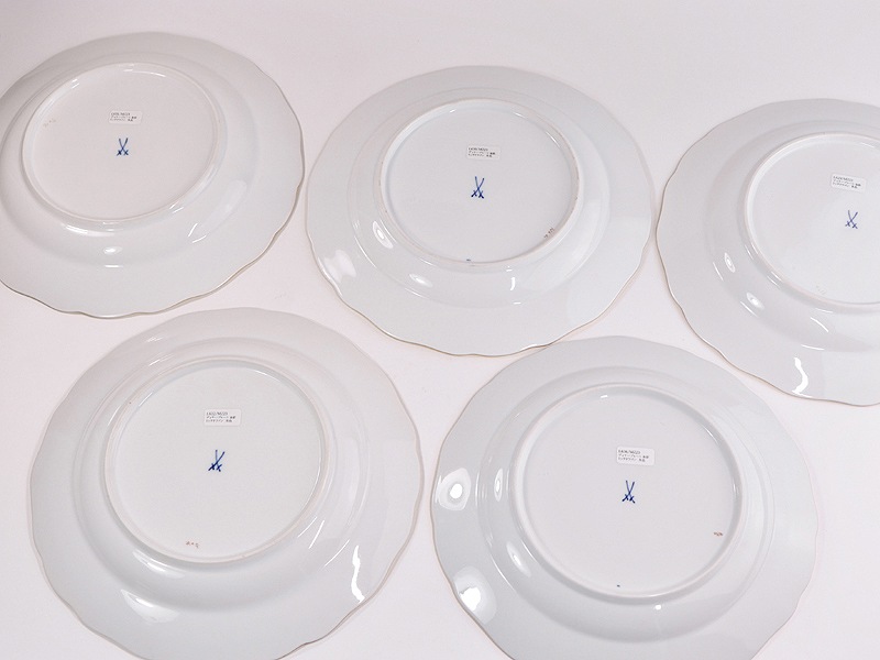 �ޥ����� �ץ졼�� 1957-1972 Meissen ��å��ɥ饴�� ��å� 25.3cm�ץ졼�� 5P