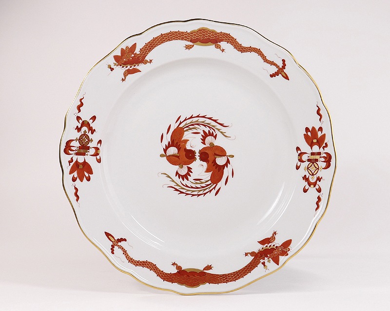 �ޥ����� �ץ졼�� 1957-1972 Meissen ��å��ɥ饴�� ��å� 25.3cm�ץ졼�� 5P