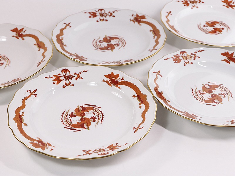 �ޥ����� �ץ졼�� 1957-1972 Meissen ��å��ɥ饴�� ��å� 25.3cm�ץ졼�� 5P