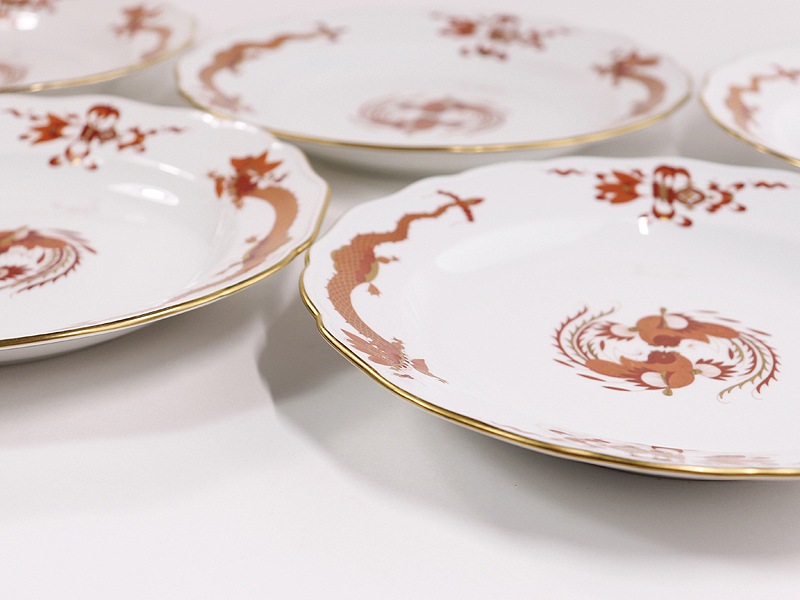 �ޥ����� �ץ졼�� 1957-1972 Meissen ��å��ɥ饴�� ��å� 25.3cm�ץ졼�� 5P