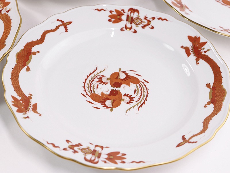 �ޥ����� �ץ졼�� 1957-1972 Meissen ��å��ɥ饴�� ��å� 25.3cm�ץ졼�� 5P