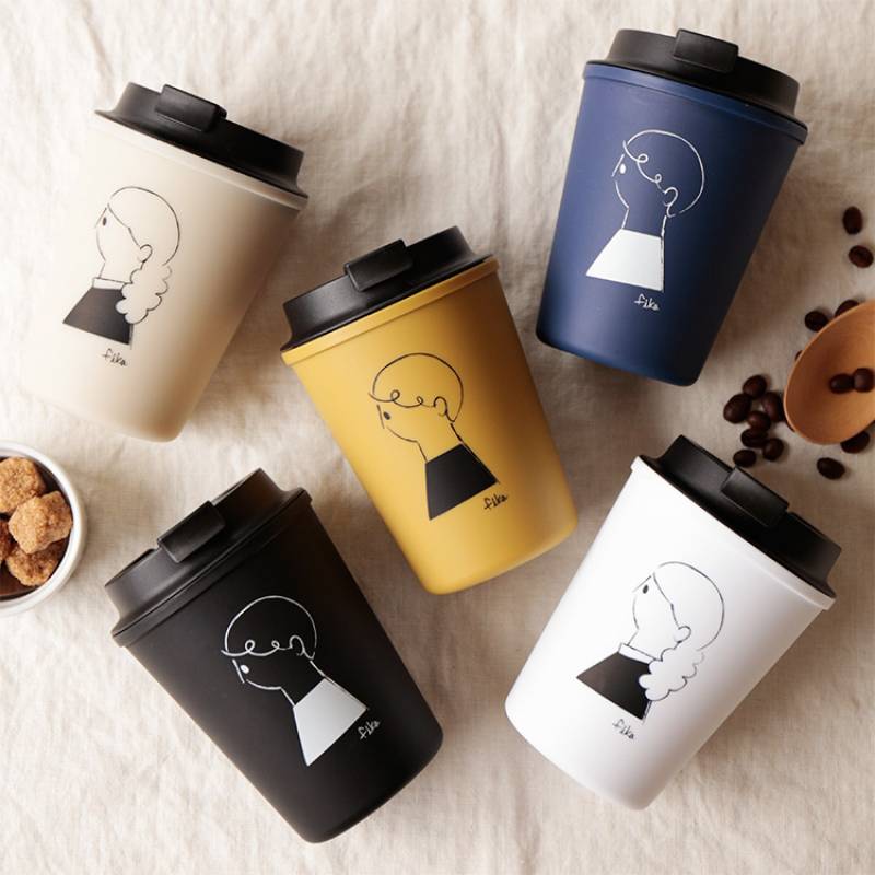 ウォールマグ スリーク fika フィーカ リバーズ マイボトル タンブラー コップ テイクアウトカップ コーヒー 350ml 蓋付き アウトドア オフィス リモート 車 持ち歩き おしゃれ 可愛い 