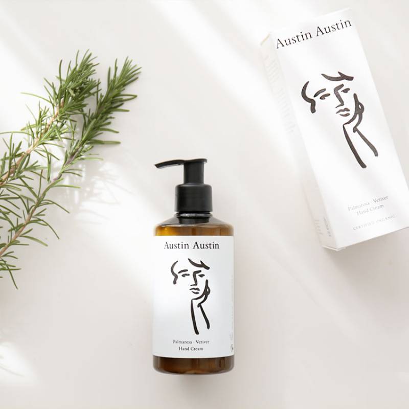 Austin Austin palmarosa & vetiver hand cream 250ml オースティンオースティン ハンドクリーム イギリス かわいい モダン オーガニック 天然成分 植物