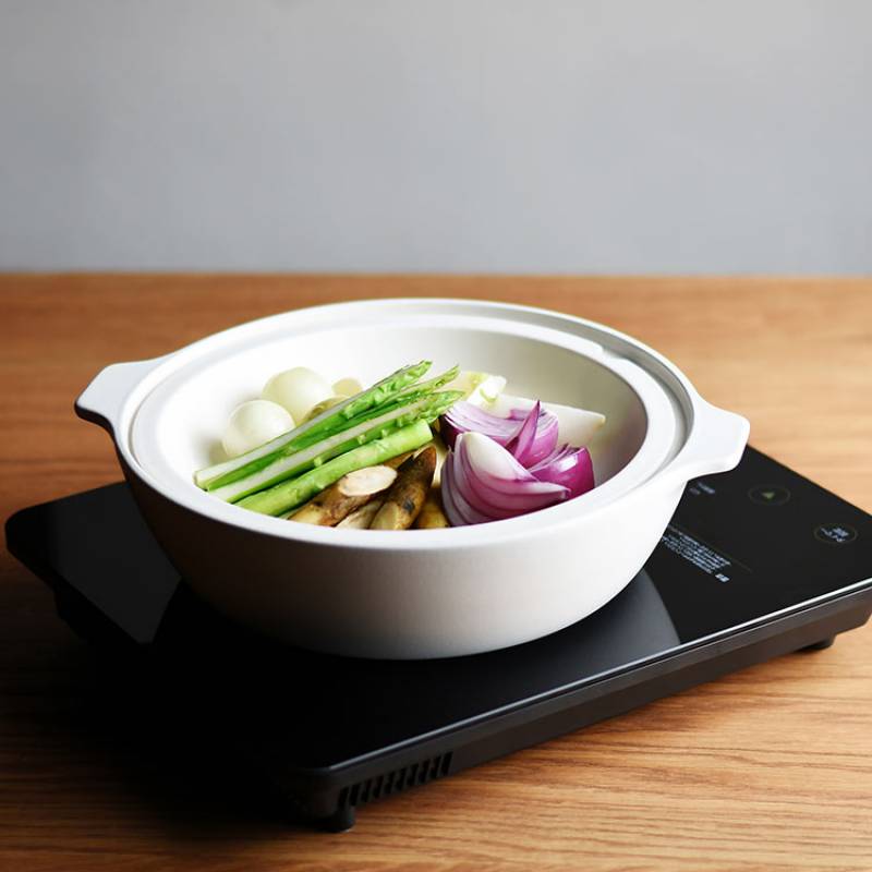 KINTO KAKOMI IH 土鍋 1.2L【キントー 土鍋 1〜2人用 一人用 2人 二人用 ご飯 ごはん 両手鍋 卓上鍋 炊飯 蒸し器 蒸し野菜 炊飯鍋 鍋料理 IH調理器 オーブン 直火 ガス