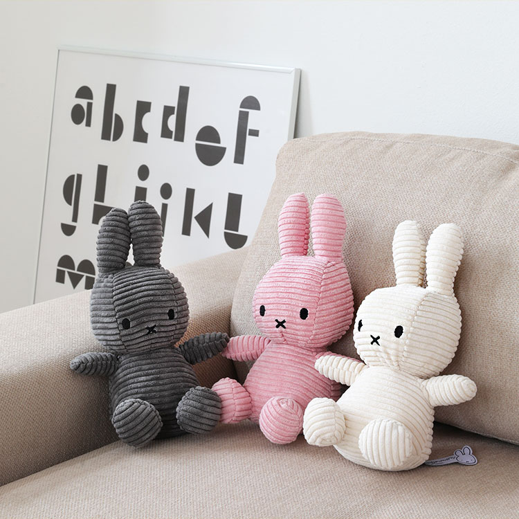 Miffy Corduroy 23cm ̤ ۥ磻 졼 饤ȥԥ ֥饦  ֥롼 BON TON TOYS  ǥ ߥåե 饯 ե 襤 Ҥɤ å ץ 