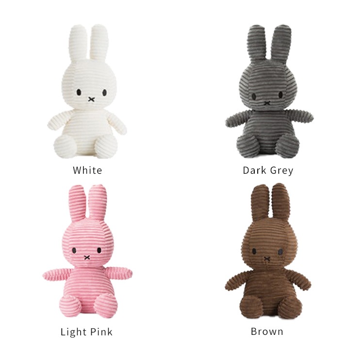 Miffy Corduroy 23cm ̤ ۥ磻 졼 饤ȥԥ ֥饦  ֥롼 BON TON TOYS  ǥ ߥåե 饯 ե 襤 Ҥɤ å ץ 