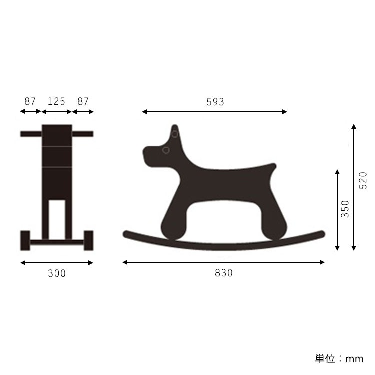 アボード abode ロッキングパピー ロッキングホース 木馬