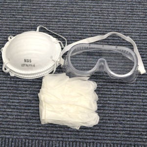 殺虫剤 農薬散布用防護セット ゴーグル マスク 手袋のセット