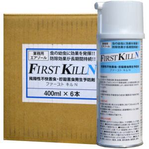 お買得ケース購入 送料無料 チャタテムシ タバコシバンムシ コクヌストモドキ メイガ駆除 ファーストキルn 400ml 6本