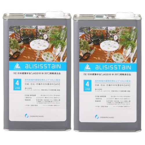 同梱・代引不可 木材保護塗料　(油性)アリシスステイン16L　マホガニ 木材保護塗料 (油性)アリシスステイン16L マホガニ &frasl;a