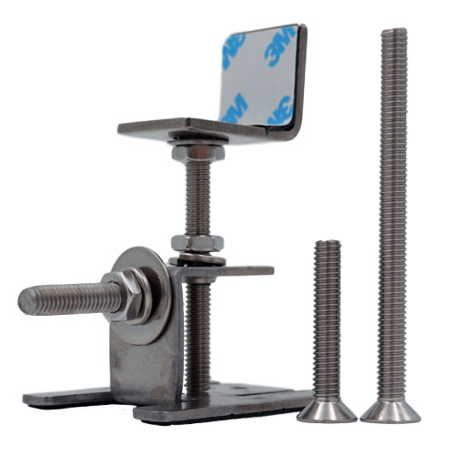 太陽光パネル鳥害対策 バードブロッカー 伸縮金具 皿ネジ3本セット