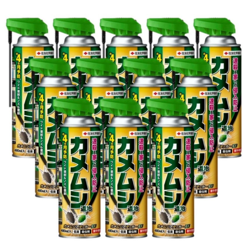 カメムシアタッカーEX 480ml×12本 殺虫剤 カメムシ 駆除 退治 侵入