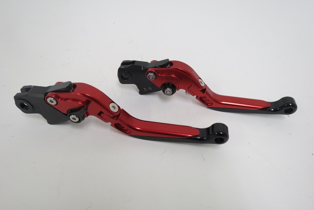 BMW K1300 S/R/GT K1600 GT/GTL ビレットレバーロング 赤|BMW