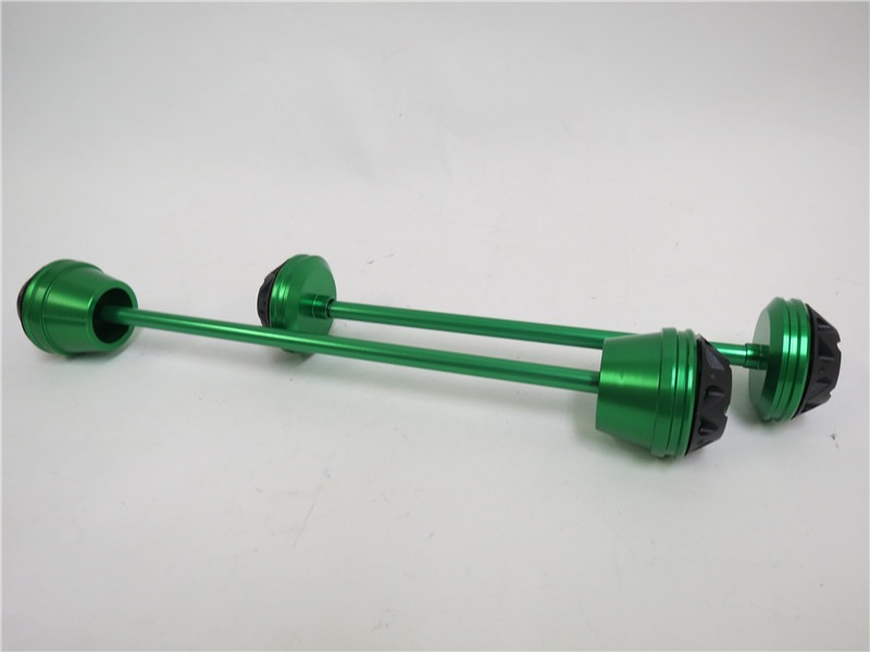 kawasaki Z900 2017年〜　NEW フロント/リアアクスルスライダー　緑|Z900|KAWASAKI