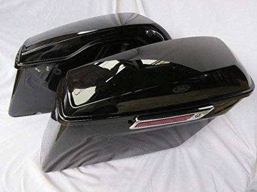 harley サドルバック　左右セット ブラック 装着済 2014-|ツーリング|Harley