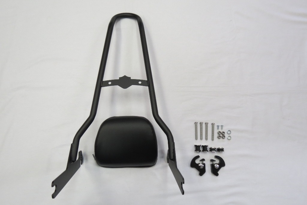 シーシーバー バックレスト Harley FLSTF FATBOY 2006年-黒a34|ツーリング|Harley
