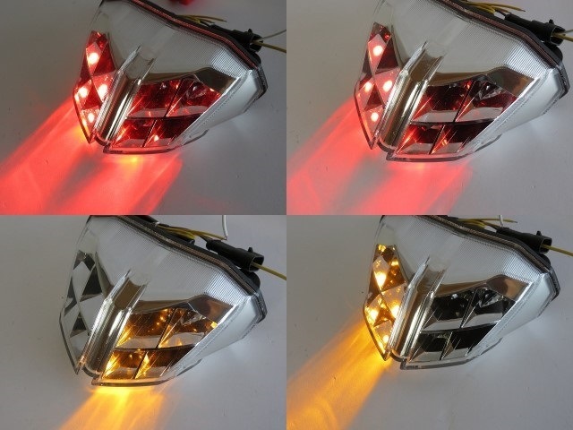 割㉗ TYC LEDライトニングテールランプキット MH34S レッドインナー